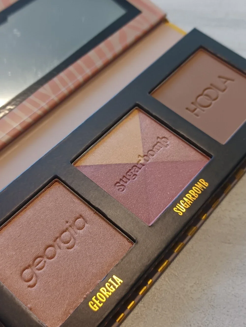 BENEFIT CHEEK STARS MINI REUNION TOUR bronzer & shimmer trio brown & rose-gold